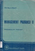 Management Produksi II : pengendalian produksi