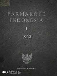 Farmakope indonesia I 1962